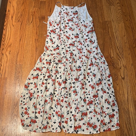 A.L.C Woman’s White Floral Silk Dress Size 8 - Picture 4 of 6